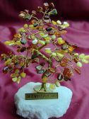 Drzewko szczcia bonsai z bursztynu mieszanego  R-4 bursztyn mix