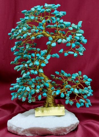 Drzewko szczcia z turkmenitu